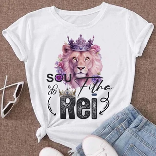 Camiseta T-shirt Feminina Blusa Cristã Evangélica