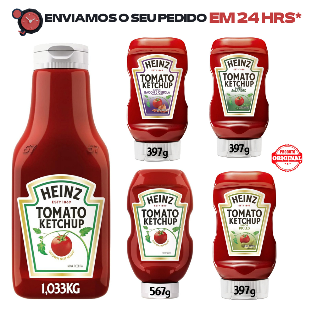 Ketchups Heinz Sabores | Shopee Brasil