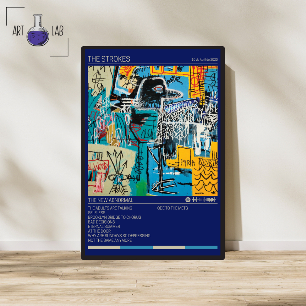 Quadro decorativo álbum The Strokes The New Abnormal moldura e