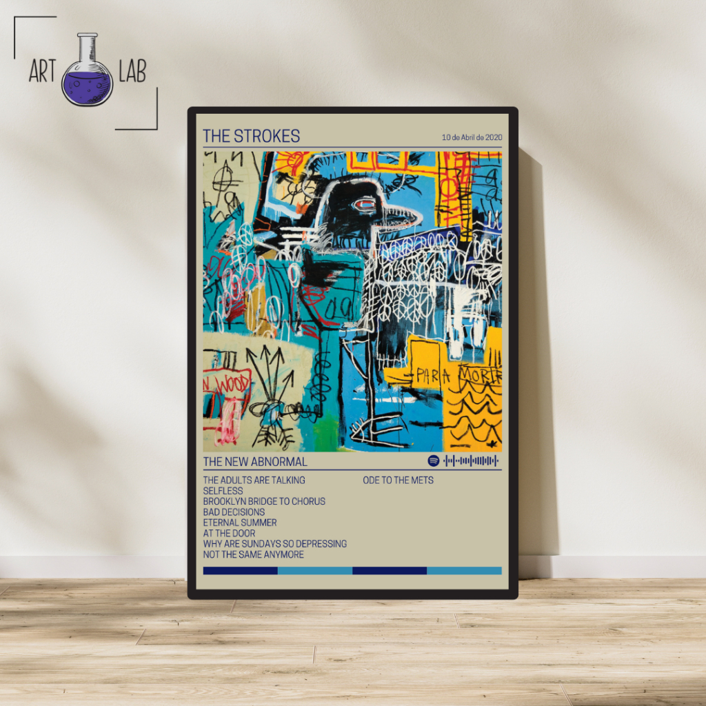 Quadro decorativo álbum The Strokes The New Abnormal moldura e