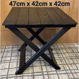 Mesinha Madeira Rustica Dobrável Infantil Decorativa Praia Camping Leve Resistente Compacta Cachoeira Churrasco
