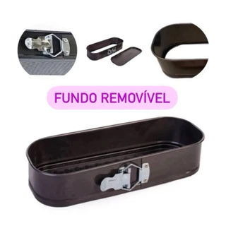 Forma Aço Antiaderente Para Pão Bolo Com Fundo Removível Premium 31cm