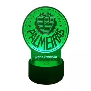 Luminária de Led Palmeiras com nome personalizado