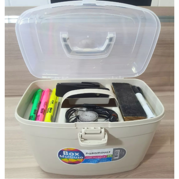 Maleta Box Multiuso Maquiagem Manicure Armarinho Pesca Medicamentos Ferramentas