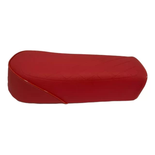 Banco Selim Mobilete Monark Vermelho Frisado