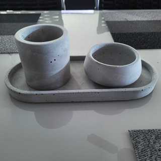 Centro de Mesa Europa com Vasos Redondos e com Base Elipse 28 cm TK MALEOGA