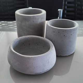 Conjunto de Vasos Centro de Mesa Triple TK MALEOGA - 3 pçs