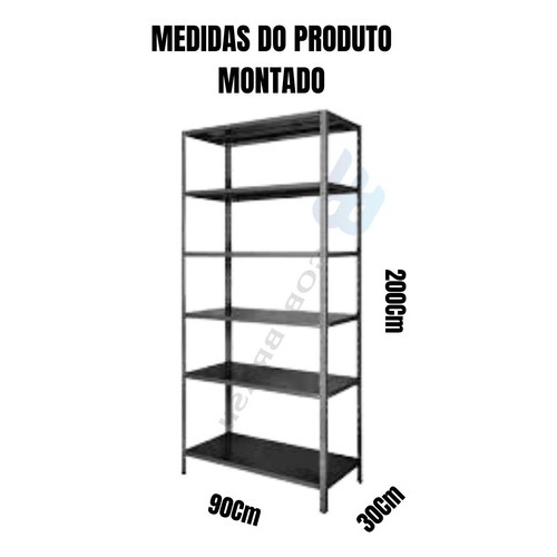 Estante De Aço Prateleira Armario 6 Bandejas Reforçada
