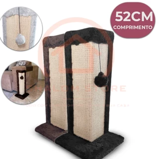 Arranhador Canto de Sofá Para Gato Felinos Premium Com Brinquedo Interativo