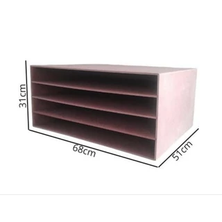 Organizador de Cartolina EVA Colorset e Papel Cartão com 4 prateleiras