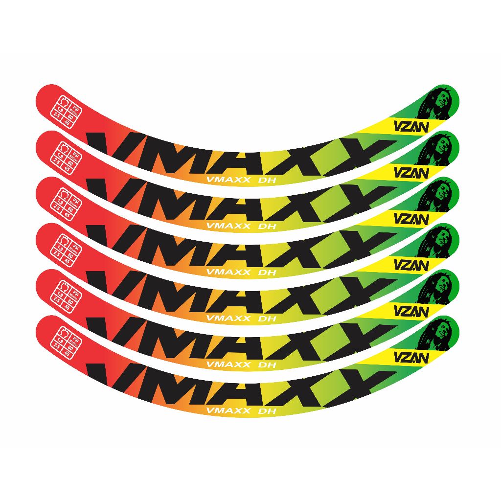 Adesivo VMAXX aro 26 e 29 6 adesivos | Shopee Brasil