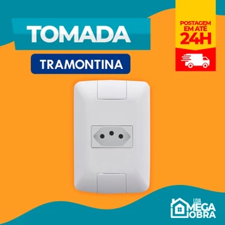 Tomada Simples 2P+T 10A 250V 4x2 Branca Aria Tramontina