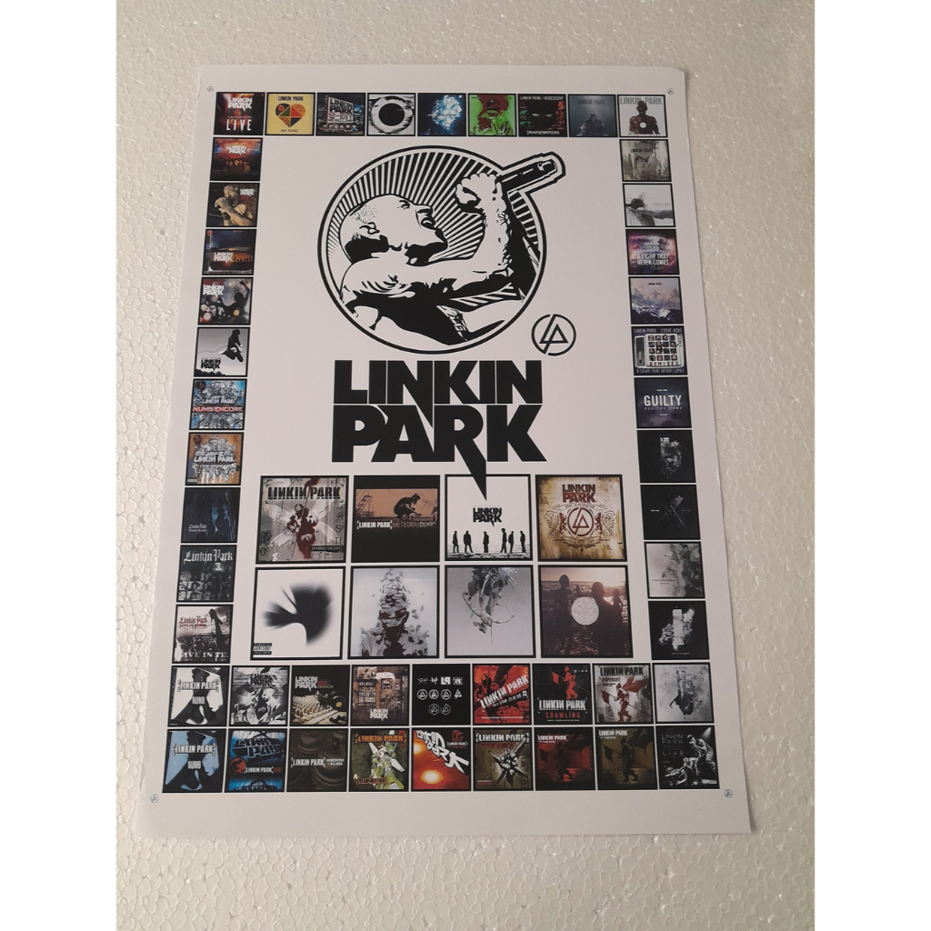 Linkin Park poster cartaz da banda rock nu metal rap musica imagem cd ...