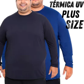Camisa uv Plus Size P ao G3 proteção 50 térmica segunda pele masculino e feminino