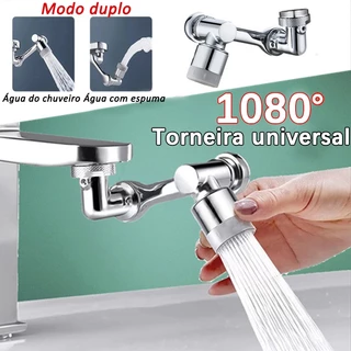 Extensor de torneira de cozinha com rotação de 1080° Torneira de filtro de pia de cozinha Bico borbulhador Braço robótico