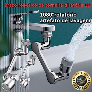 Extensor de torneira giratório de 1080° Extensor de torneira para lavatório Bocal de prevenção de respingos Bubbler faucet extender