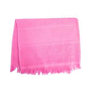 50 Social de mão para bordar na cor Rosa 23x36 100% algodão