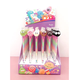 kit de 4/8/12 peças Caneta de Refil multicolor escreve papel preto /biscoito