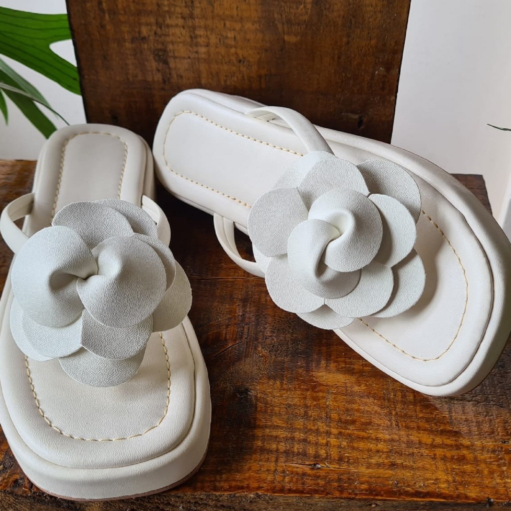 Sandália Flor de Jambo - Plataforma - Papete - Flatform - Elegância e conforto! ENVIO IMEDIATO!!