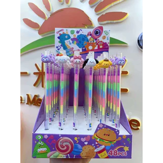 kit de 4/8/12 peças Caneta de Refil multicolor escreve papel preto