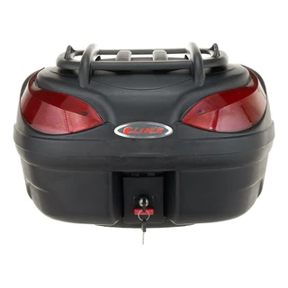 Bau de Moto Glider 48 Litros Riders Bauleto Com Base Bagageiro Modelo Universal + Grade Externa