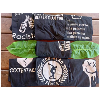 Camiseta Masculina OU Baby Look Queima De Estoque -Camiseta 100% Algodao unissex Camisa - Estampa Diversas