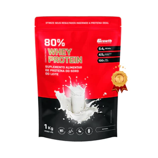 Top Whey Protein Concentrado 80% Growth Supplements 1000g