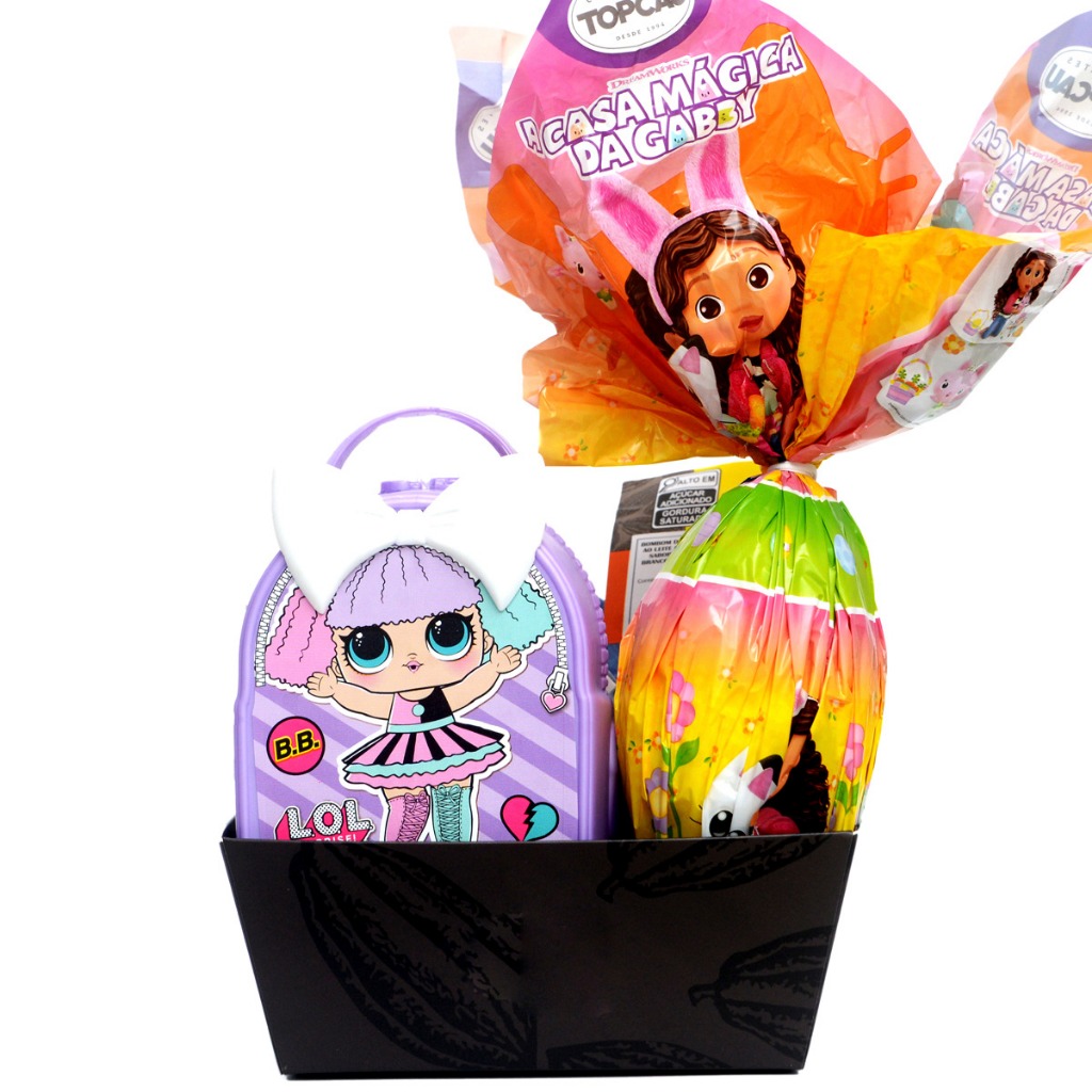 Kit Ovo de Páscoa Infantil Cesta com Brinquedos LoL Menina | Shopee Brasil