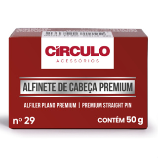 Alfinete Cabeça n29 Premium Círculo - Unidade