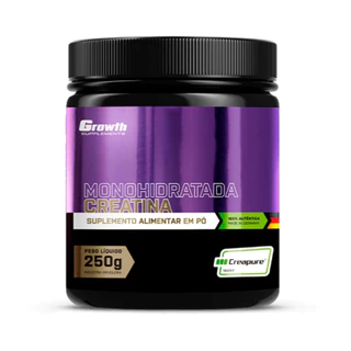 Creatina Creapure Growth Supplements 250g - Sabor Natural