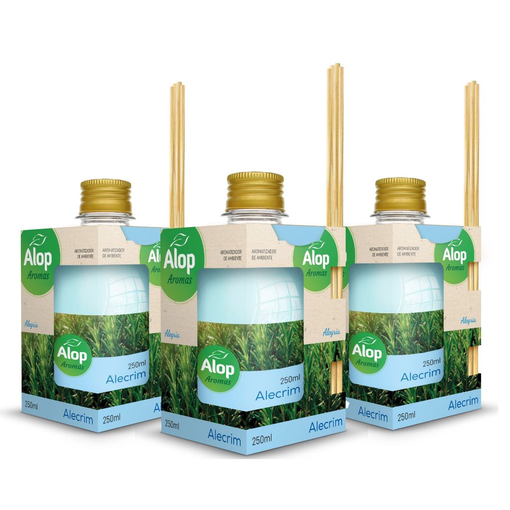 3 Difusor/Cheirinho para Casa/Cozinha/Banheiro/Loja De Ambiente 250ml ...