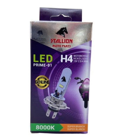 Lampada De Led Xenon H4 Moto 8000k Cg 125 150 160 Start Fan Titan Fazer Twister 250 Xre Pop100