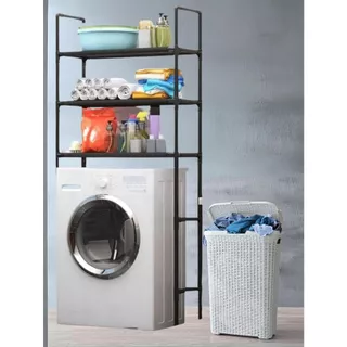 Estante Rack Com 3 Prateleiras Para Lavanderia Máquina De Lavar Organizador Multifuncional
