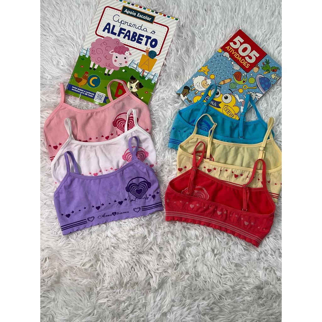 Amo&Tiamo Kit 3 Top Sutiã Com Regulagem Esportivo Confortável Para ...