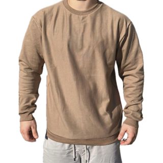 Moletom Gola Redonda Unissex Blusa de Frio 2 Cabos Franelado Liso