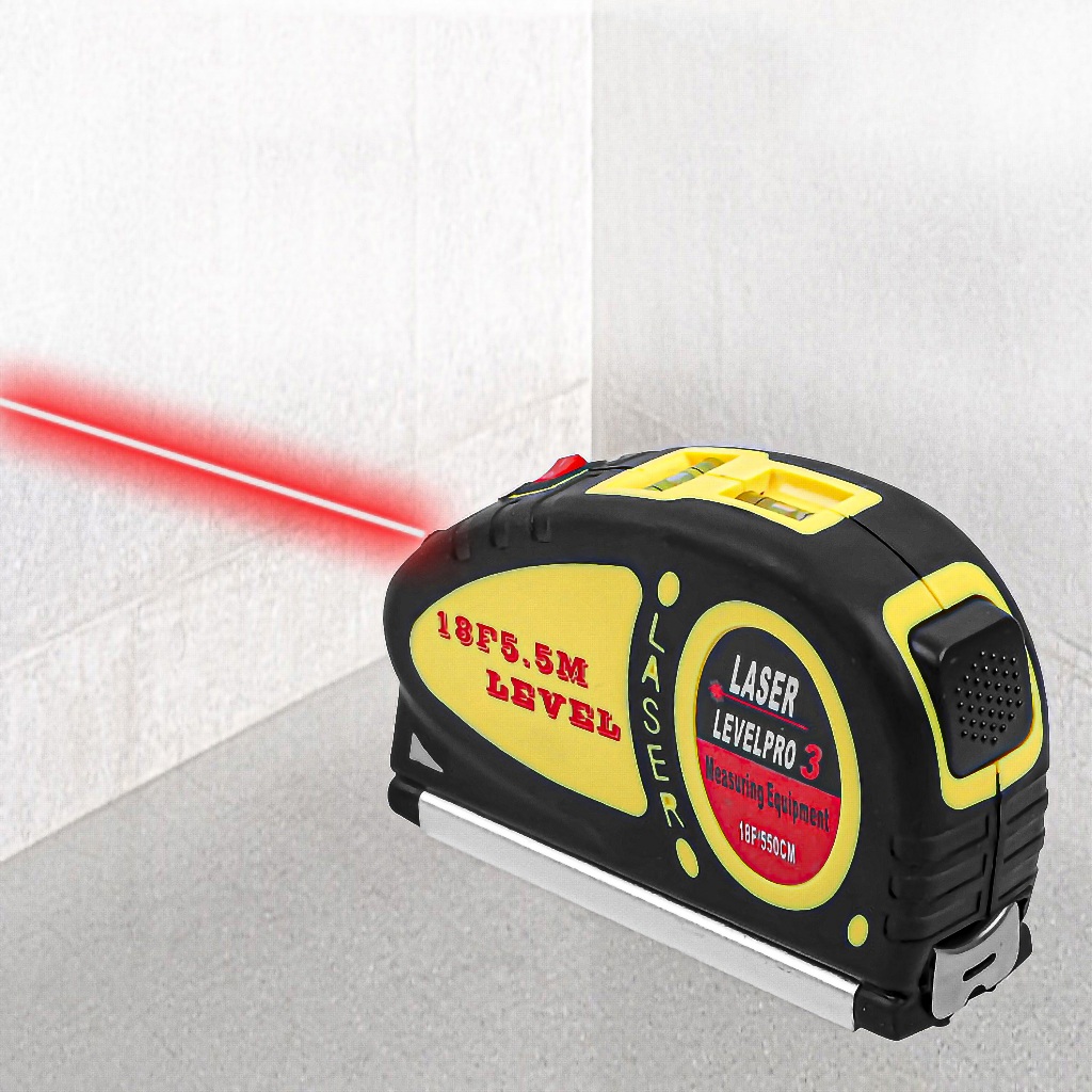 Nivel Laser infravermelho Trena Com Trava 5.5M - A628