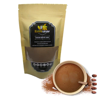 Cacau em pó 100% natural vegano zero açúcar em Oferta na Shopee