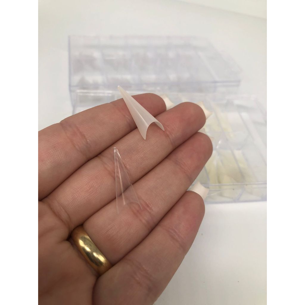 SQ5061 - 100 Unidades Tips Vamp Transparente Ou Leitosa Escolha A Sua ...