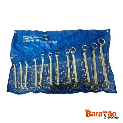 Jogo De Chave Estrela 6 A 32mm com 12 Peças 1XC Eda