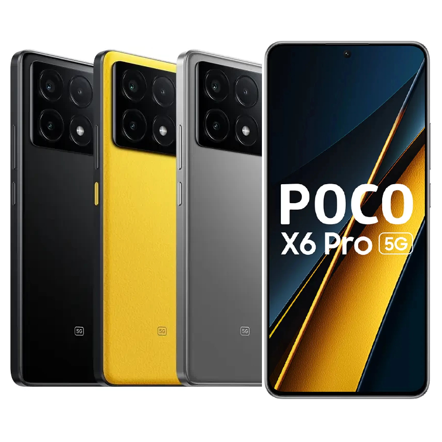 Smartphone Xiaomi Poco X6 Pro 5G NFC Global 512GB ou 256GB - 12GB ou 8GB RAM Dual SIM Tela 6.67"