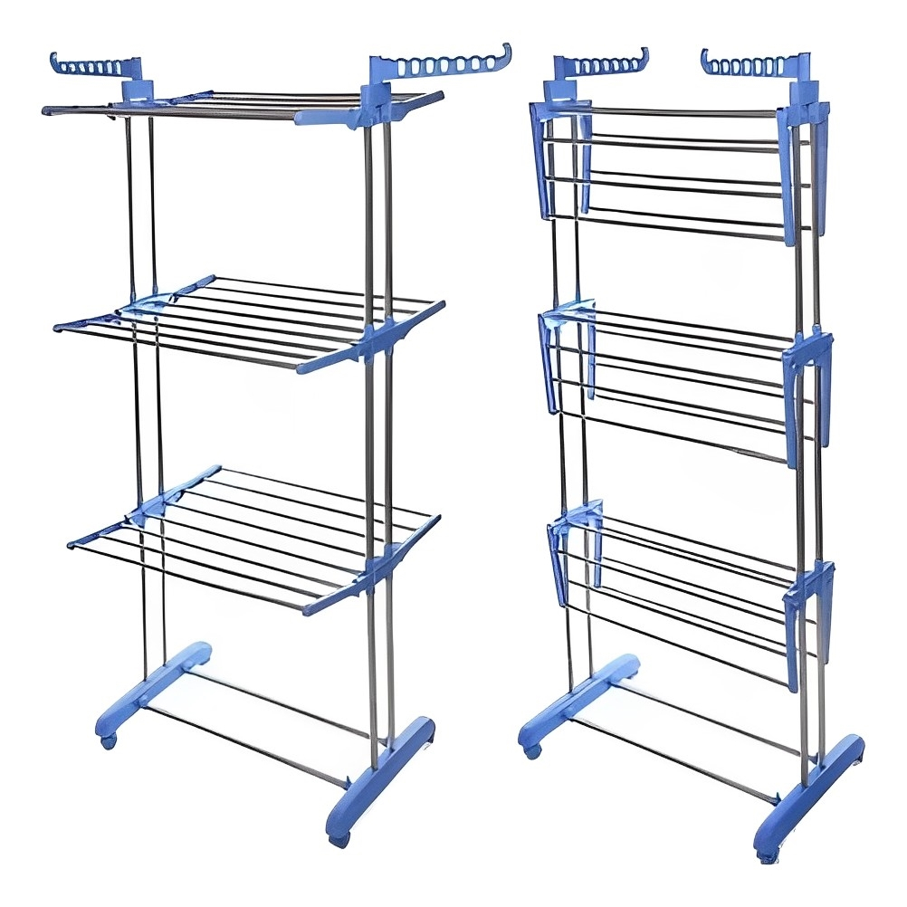 Varal Vertical De Chão 3 Andares 165x73x63cm Triplo | Shopee Brasil