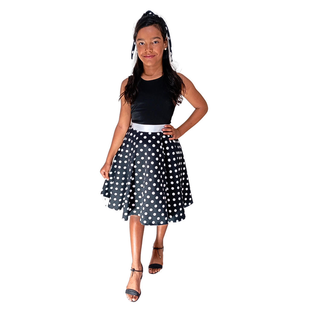 Vestido Retro Roupas Anos 60 Infantil Feminino Vestido Infantil