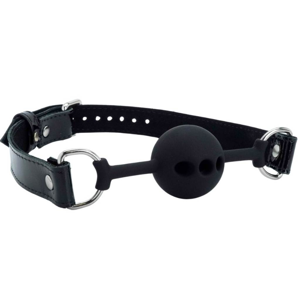 Mordaça Ball Gag Bola BDSM Humana Sexo Sexual boca Sado em Couro Legítimo  Preto Verniz Vinil | Shopee Brasil