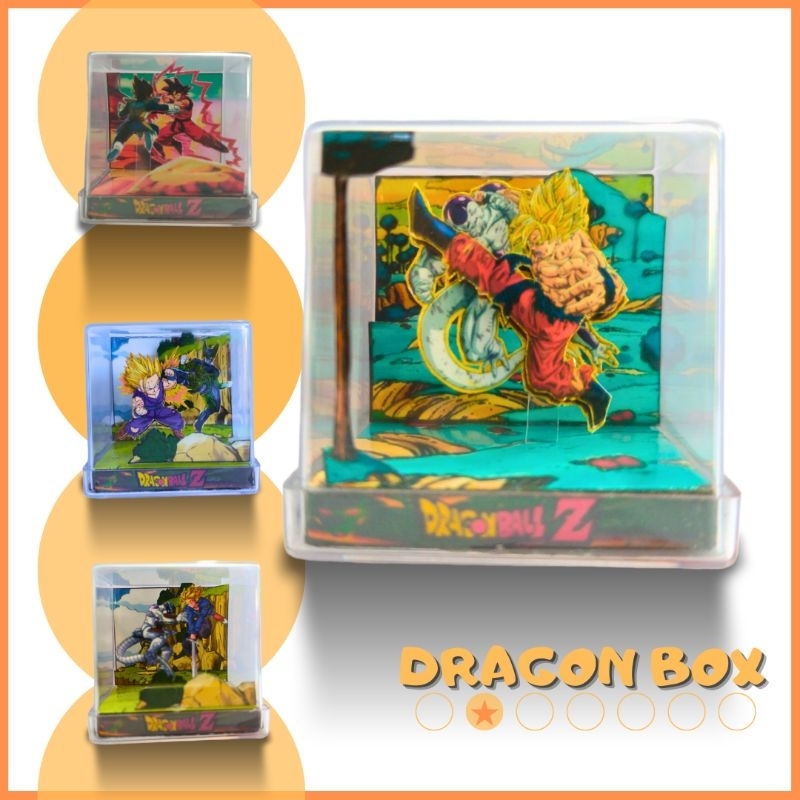 Mini Cubo Diorama Dragon Ball Z DBZ Colecionáveis | Arteiro Box