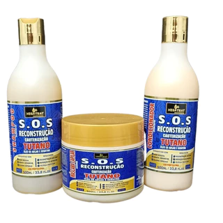 Kit Salão profissional Sos Reconstrução e Cauterização Megatrat 500ml.