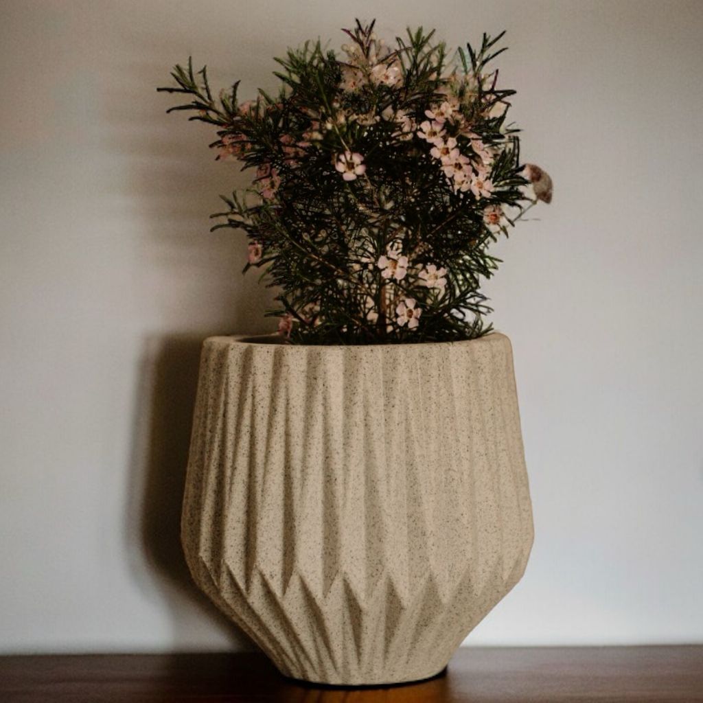 VASO PARA PLANTAS POLIETILENO DECORATIVO ORIGAMI P