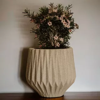 VASO PARA PLANTAS POLIETILENO DECORATIVO ORIGAMI P