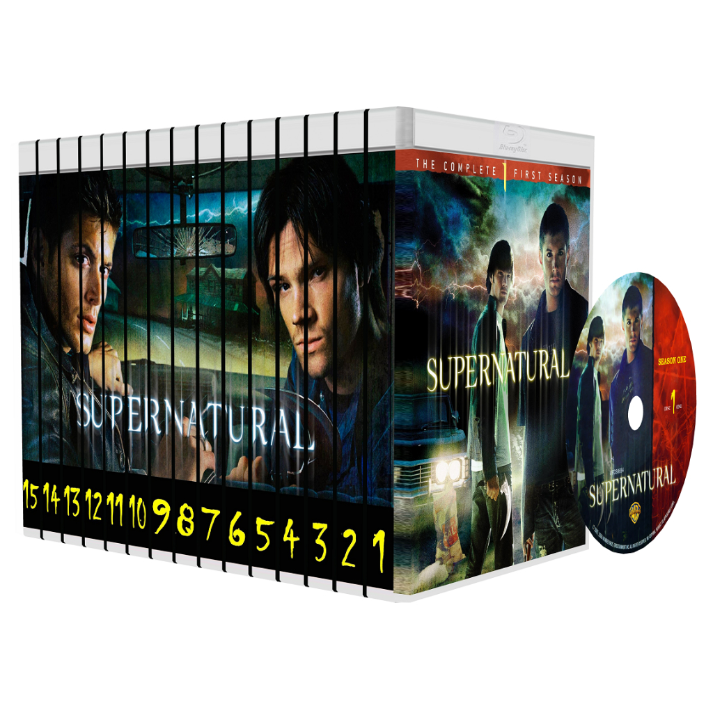 Blu-ray Box seriado Supernatural - Caixa completa em bluray