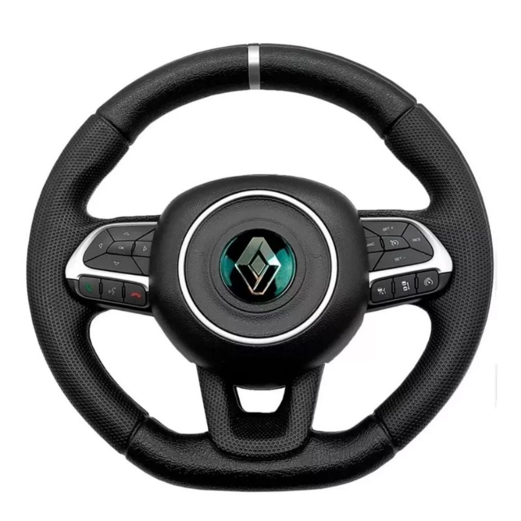 VOLANTE TORO RENAULT MULTIFUNCIONAL COM CUBO CLIO LOGAN SANDERO MEGANE SCENIC KANGOO
