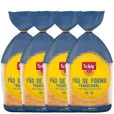 4 Pães de Forma Tradicional 200g - Schar